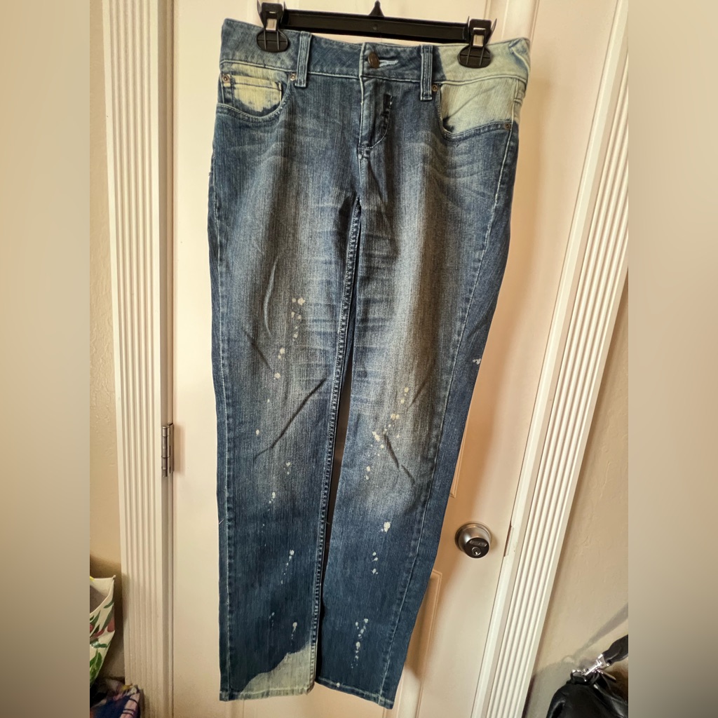 Women Faded Blue Jeans